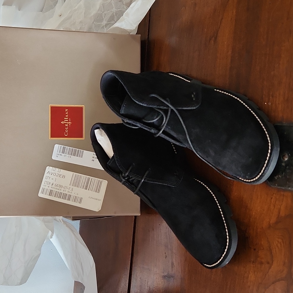 Cole Haan Black Ankle Boots